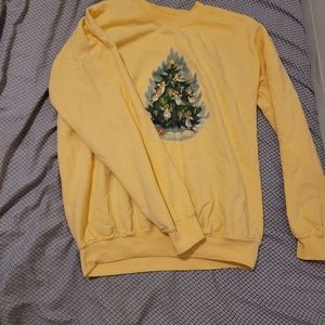 Gildan Yellow Christmas Sweater